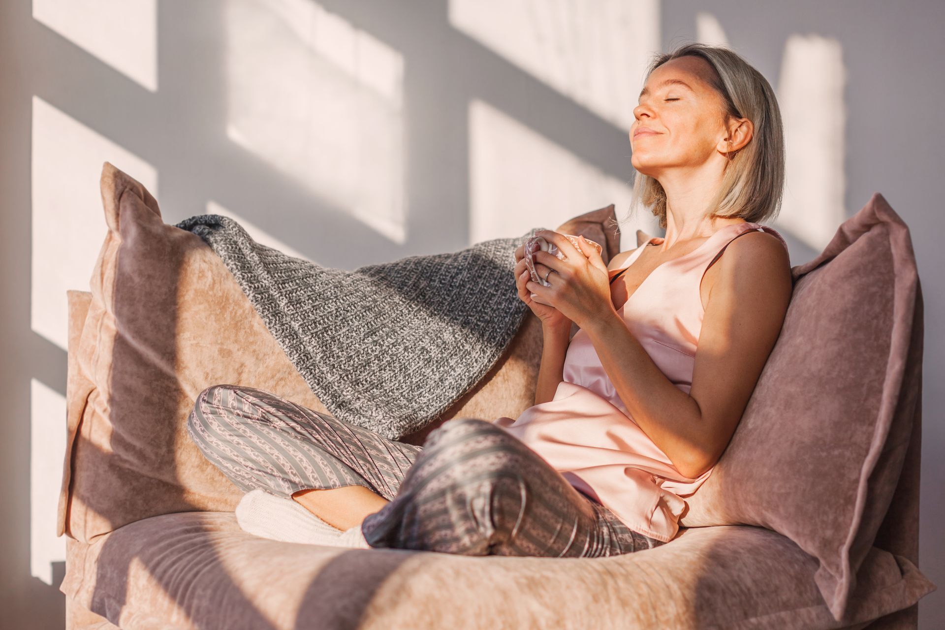 Woman enjoying time outside