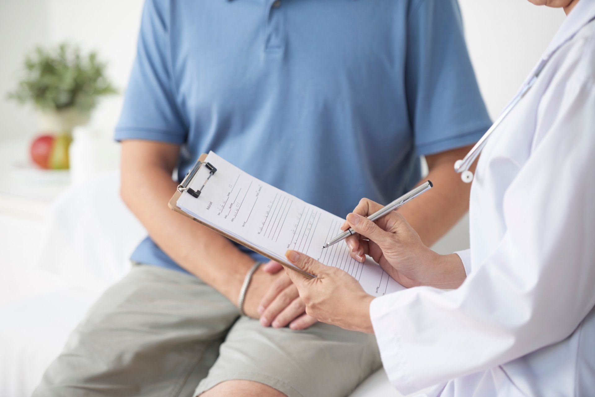 Patient visiting a doctor